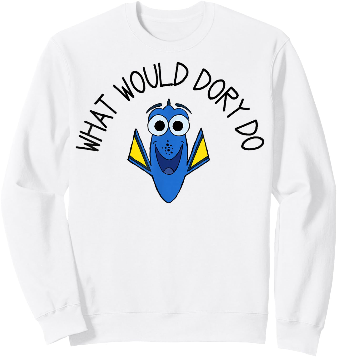 Disney Pixar Finding Dory What Would Dory Do Small Sweatshirt - Sweatshirt | White