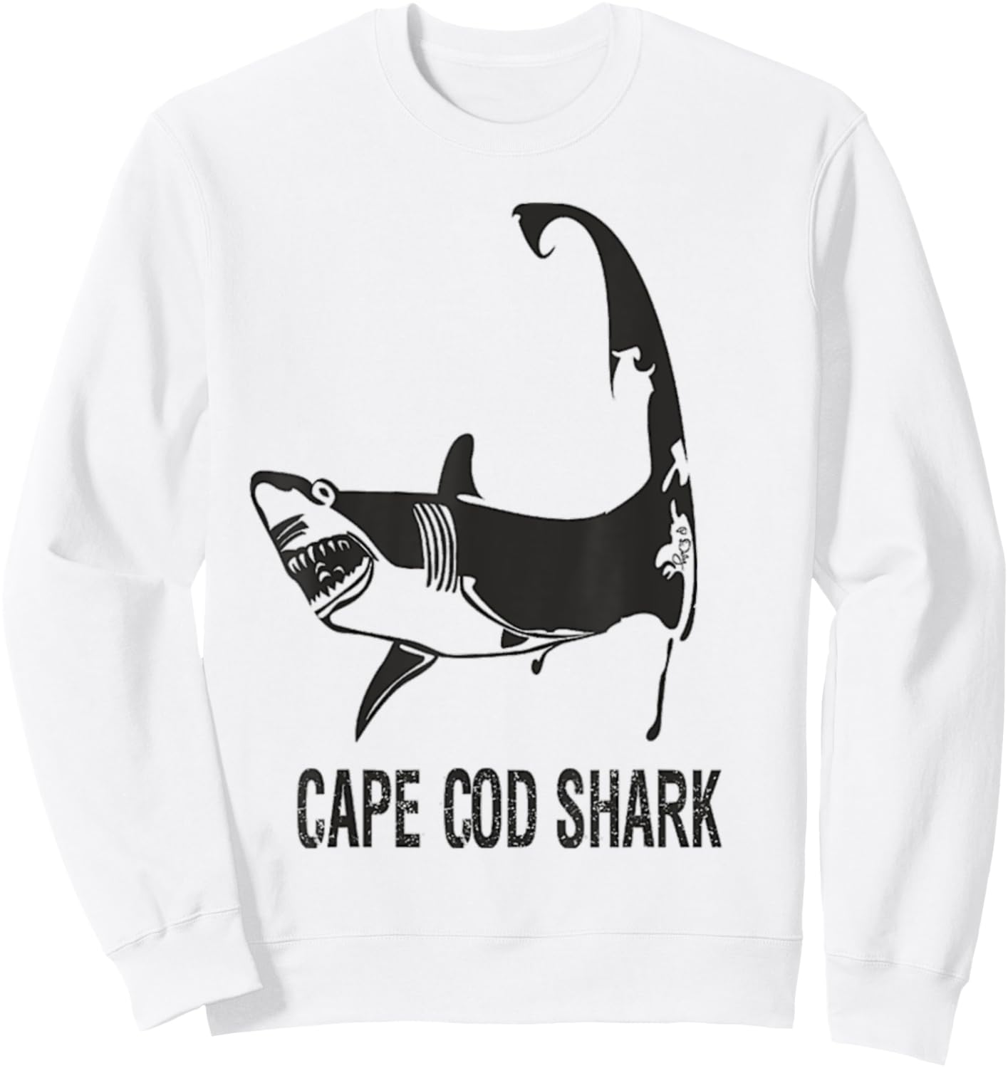 Cape Cod Shark Sweatshirt - Sweatshirt | White