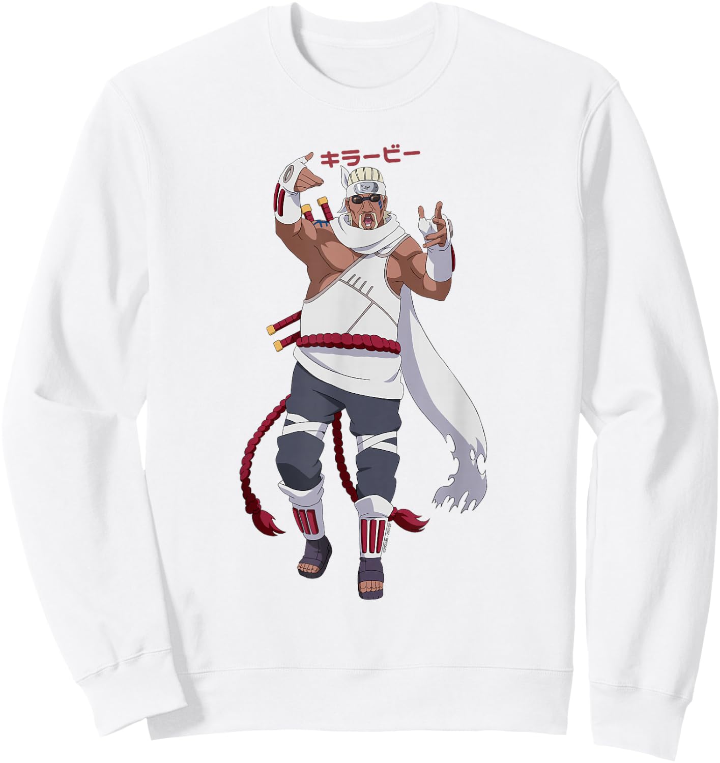 Naruto Shippuden Killer Bee Shinobi from Kumogakure Anime Sweatshirt - Sweatshirt | White
