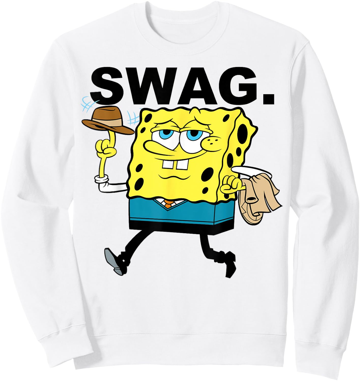Spongebob SquarePants Swag Sweatshirt - Sweatshirt | White