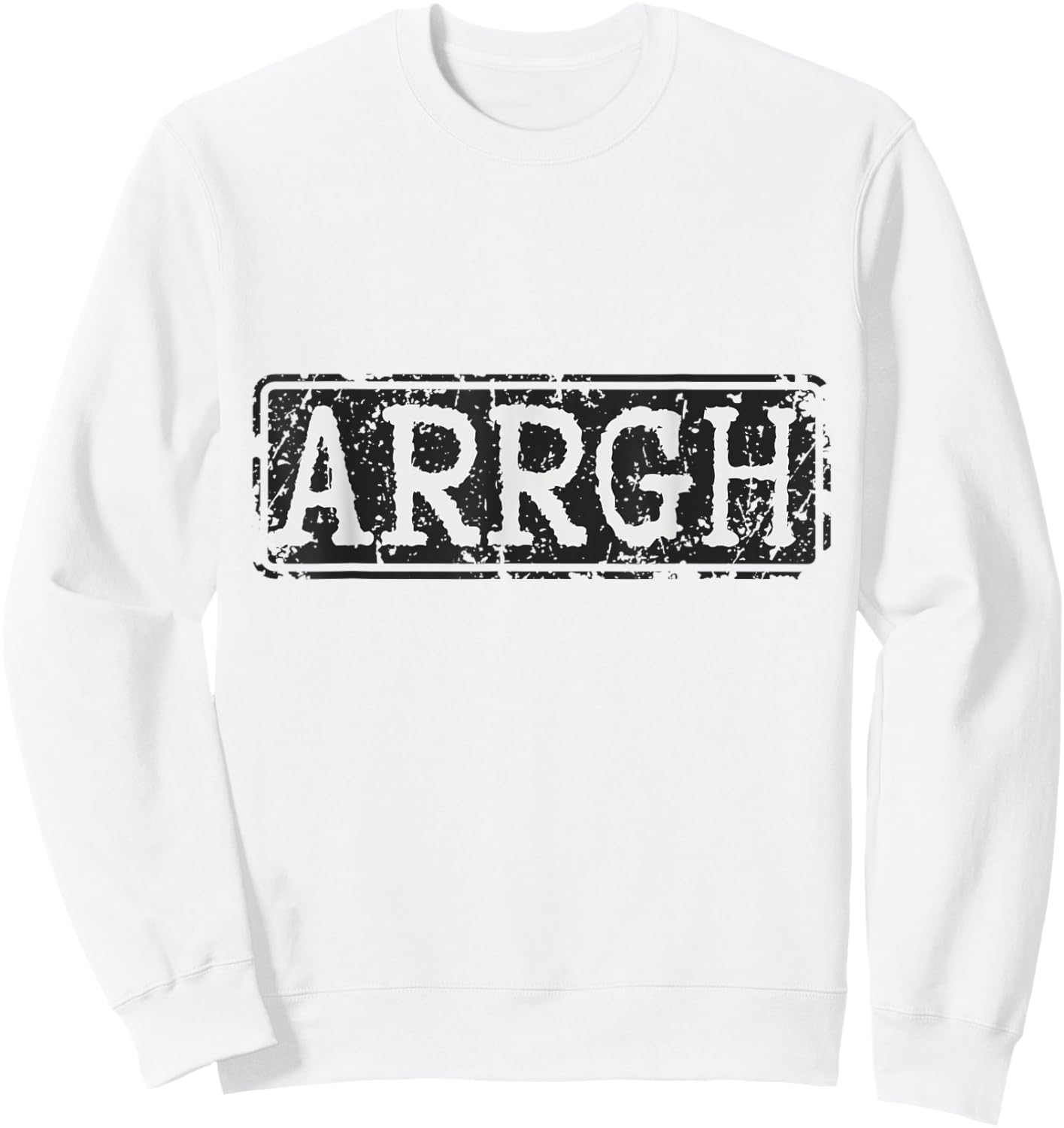 Arrgh Funny Horror Sweatshirt - Sweatshirt | White