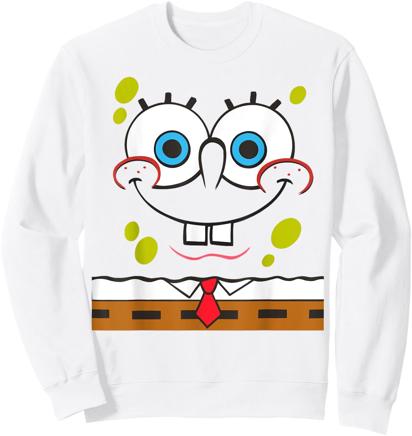 Spongebob Squarepants Large Face Sweatshirt - Sweatshirt | White