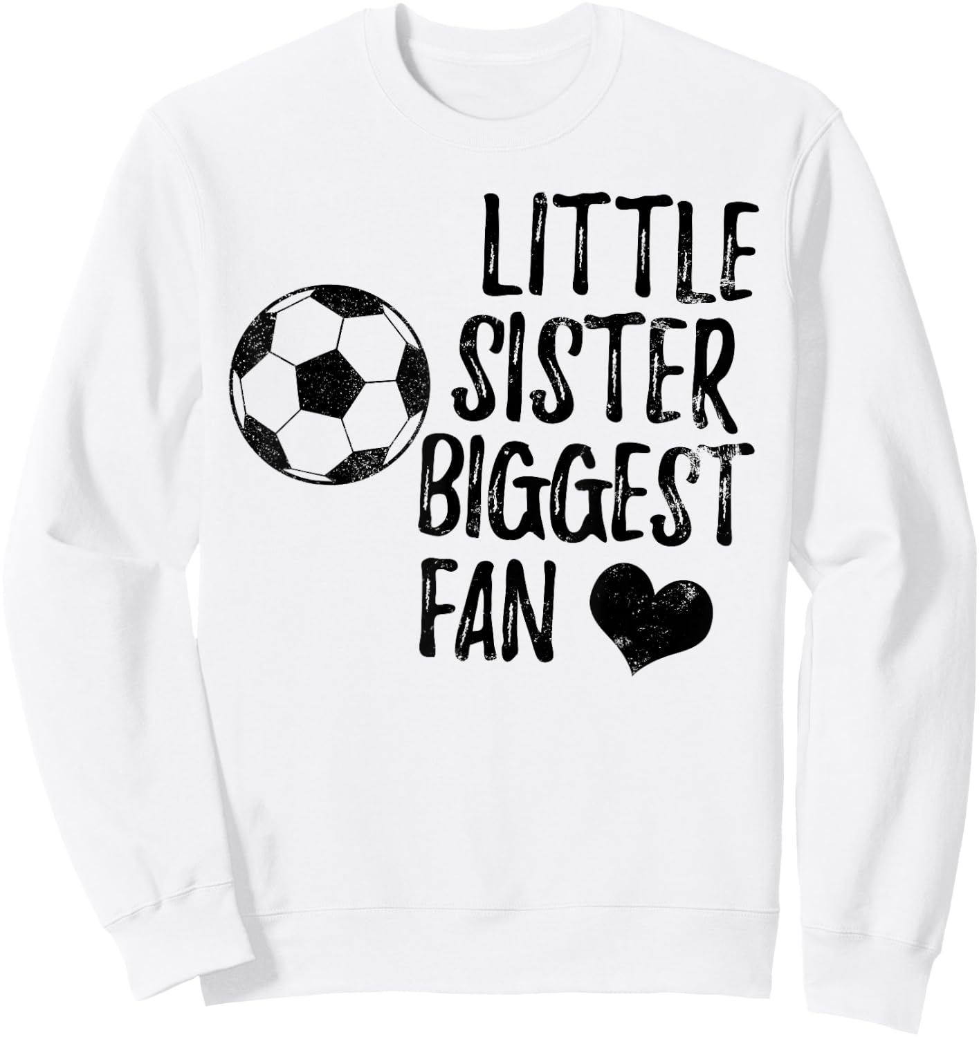Soccer Sister Shirt Team Football Vintage Girls Boys Sweatshirt - Sweatshirt | White