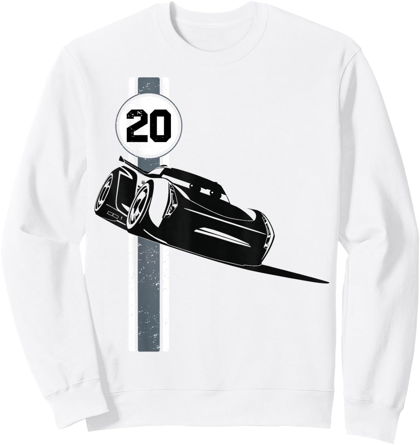 Disney Pixar Cars 3 Jackson Storm Vintage Retro Drift Logo Sweatshirt - Sweatshirt | White