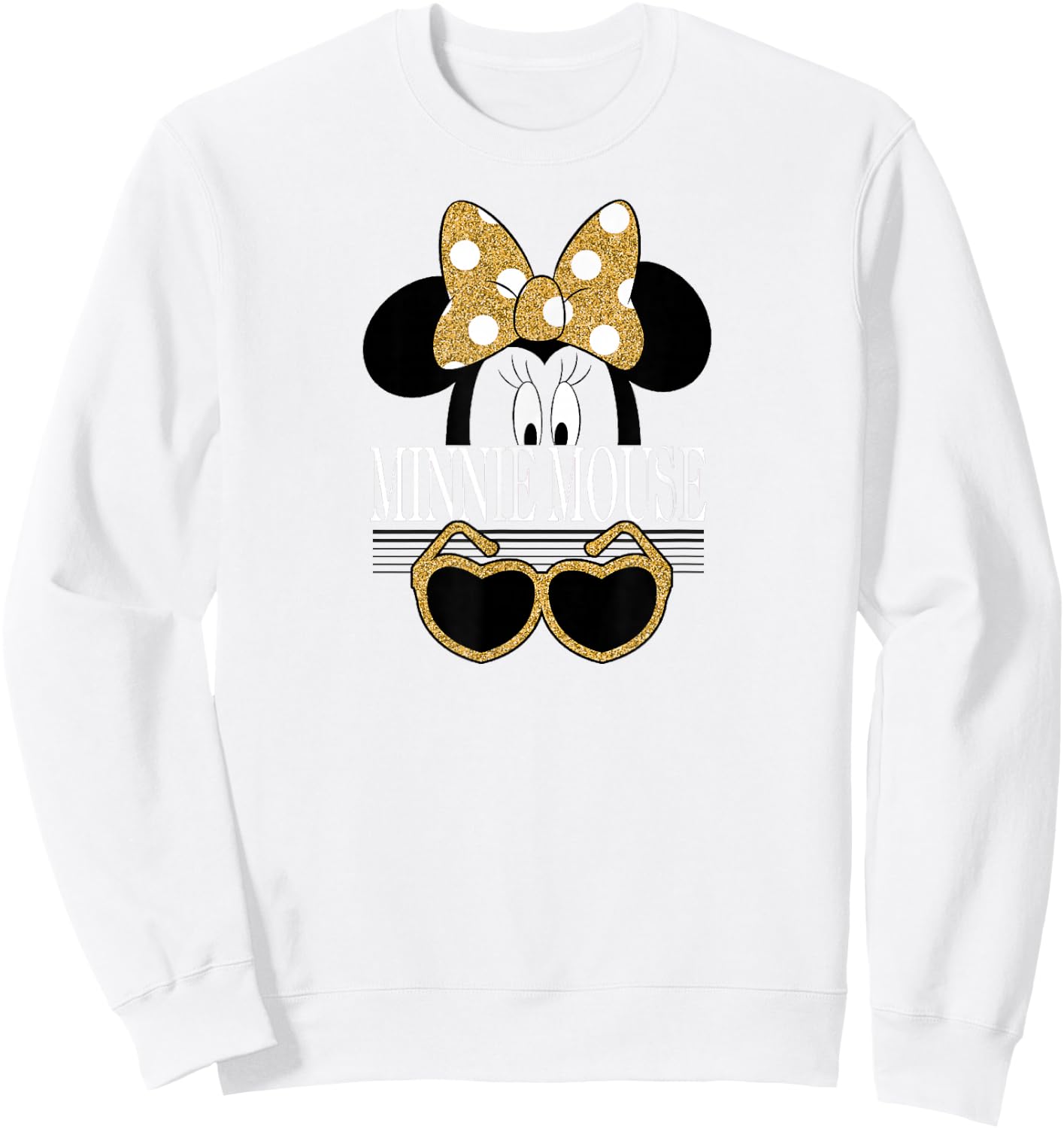 Disney - Minnie Mouse Gold Bows Sweatshirt - Sweatshirt | White