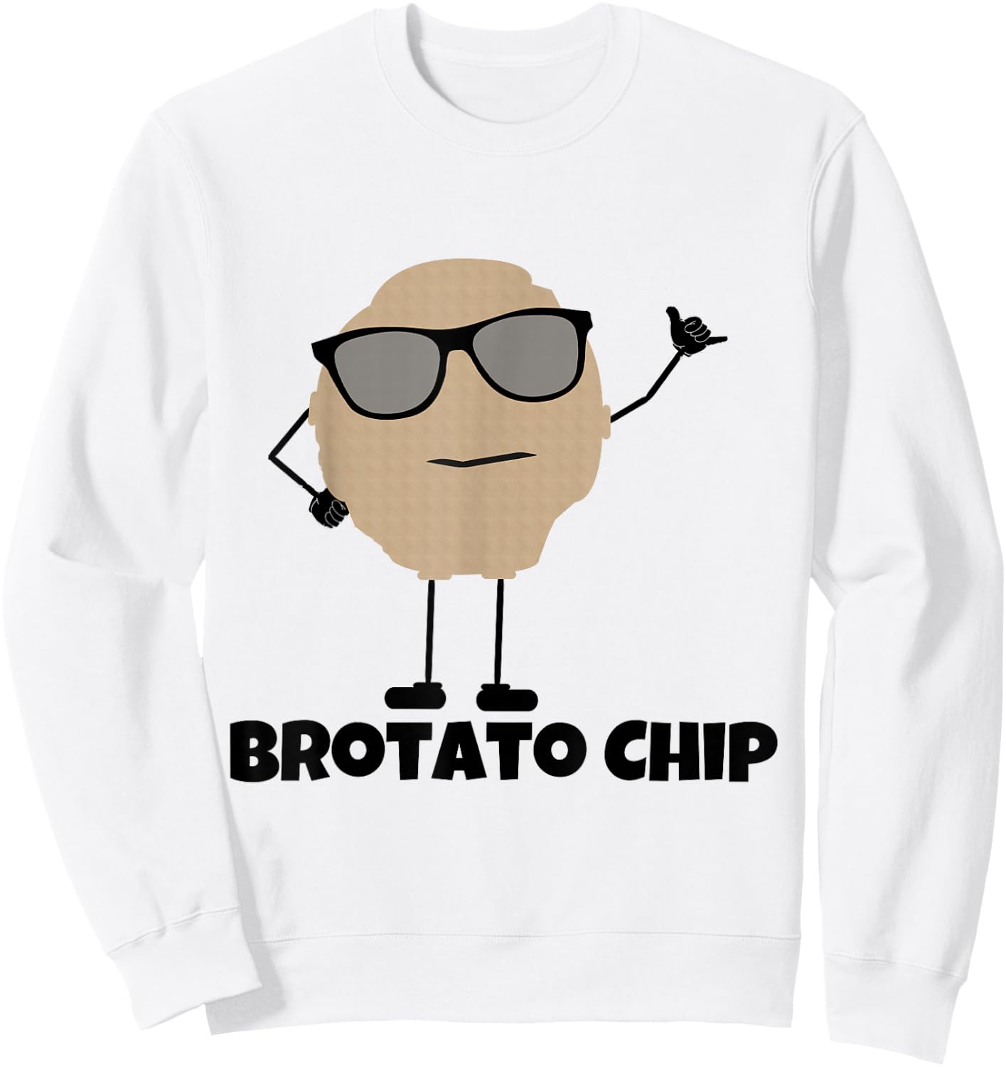 Brotato Chip Sweatshirt - Sweatshirt | White