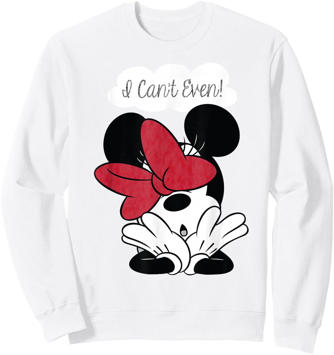 Disney - I Cant Even Minnie Sweatshirt - Sweatshirt | White