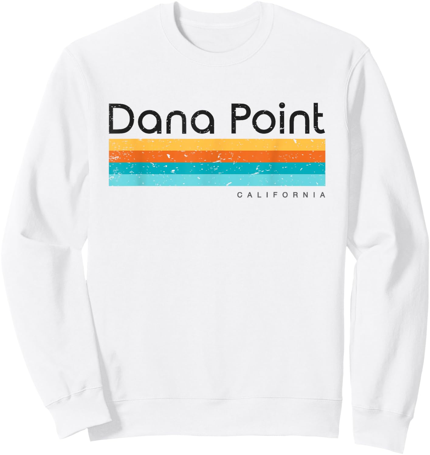 Vintage Dana Point California Retro Design Sweatshirt - Sweatshirt | White
