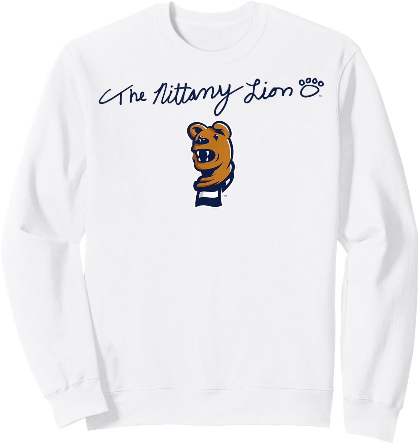 Penn State Nittany Lions Mascot Script Logo Sweatshirt - Sweatshirt | White
