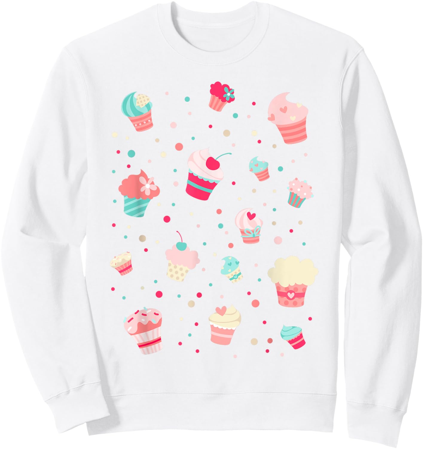 Cute Cupcakes Shirt - Cupcake Birthday Party Baking Baker Sweatshirt - Sweatshirt | White