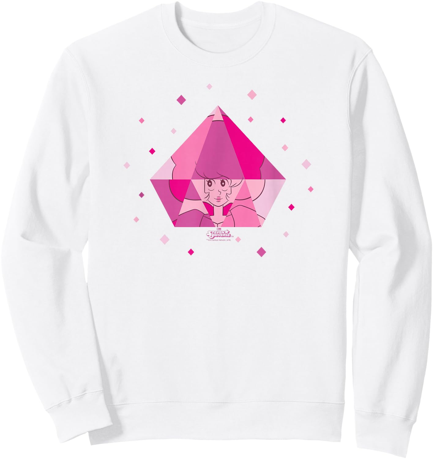 Steven Universe Pink In Diamond Sweatshirt - Sweatshirt | White