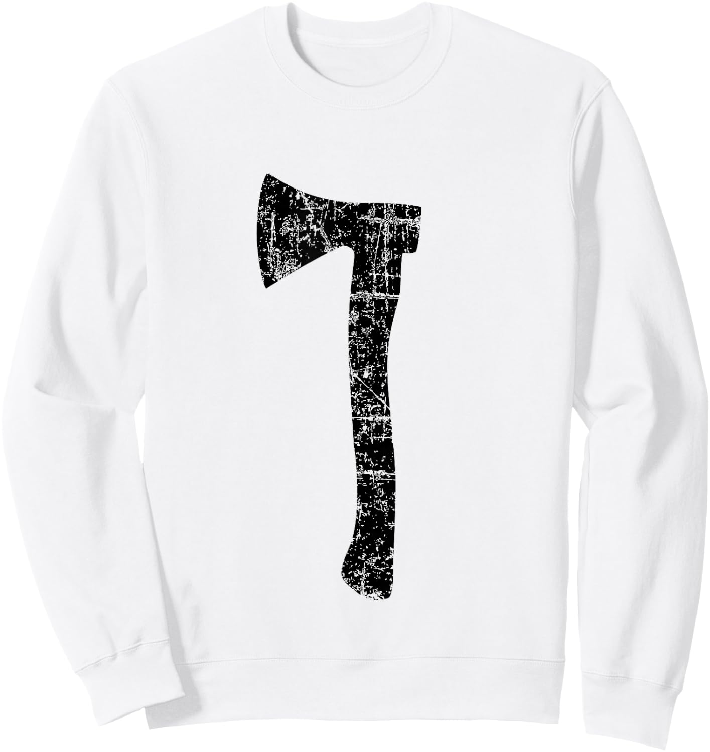 Ax, Hatchet (Vintage Black) Sweatshirt - Sweatshirt | White