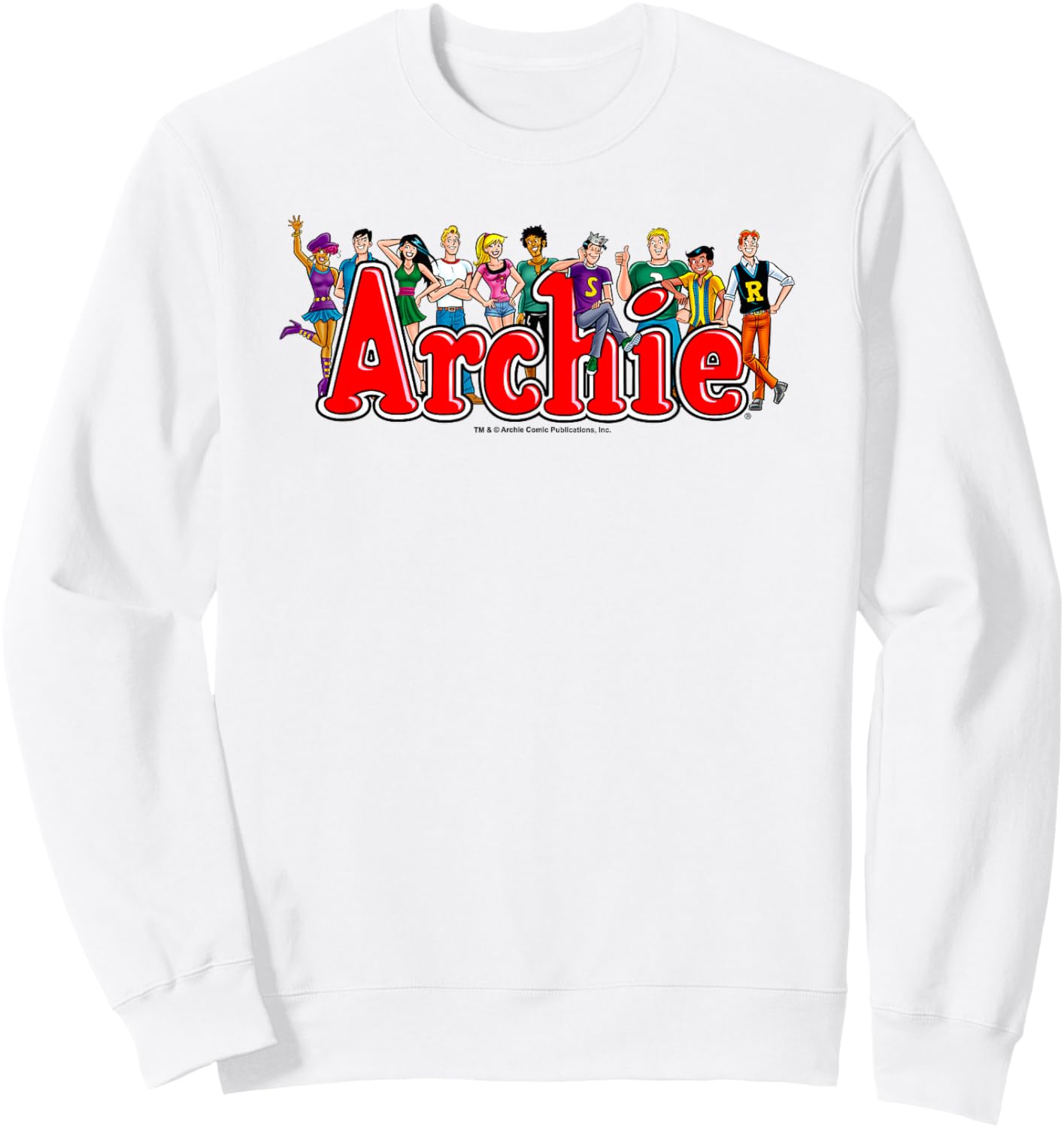 Archie Comics Character Lineup Logo Sweatshirt - Sweatshirt | White