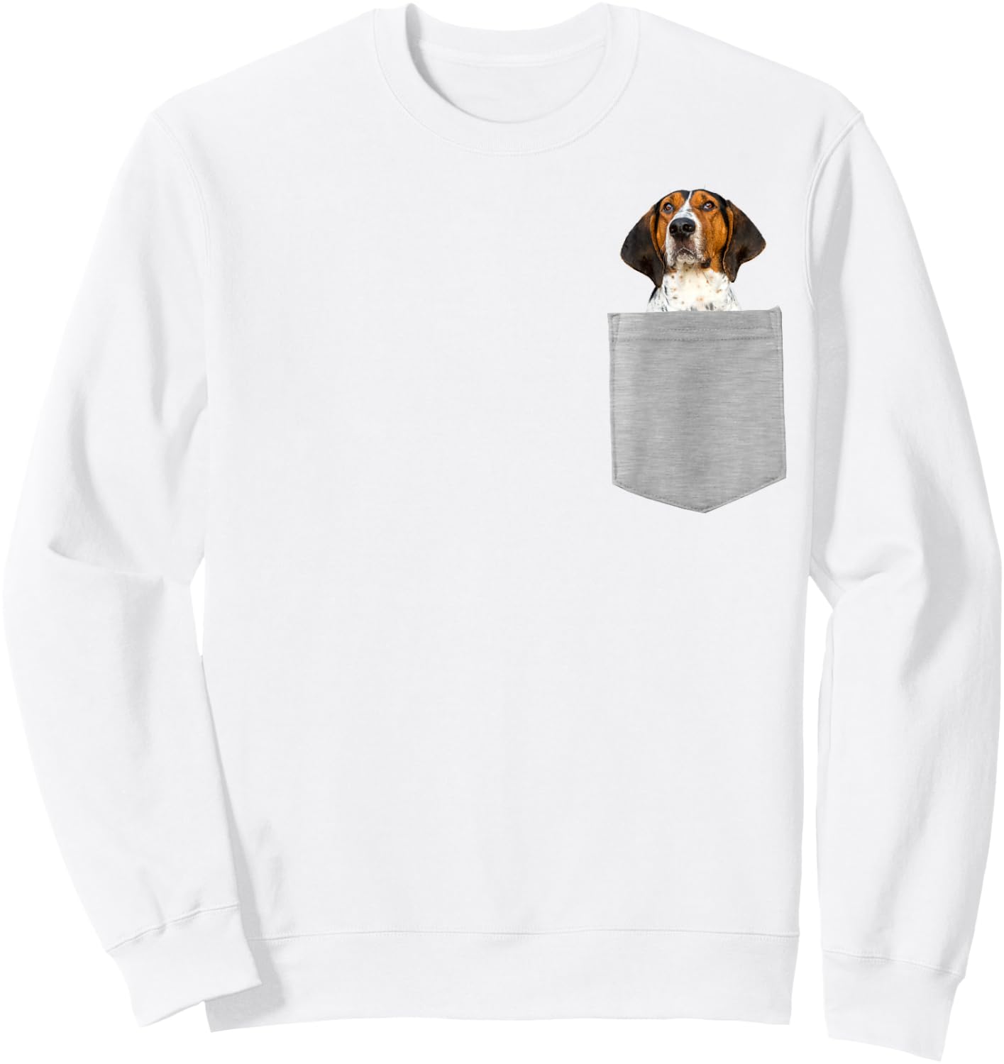 Dog in Your Pocket Treeing Walker Coonhound Sweatshirt - Sweatshirt | White