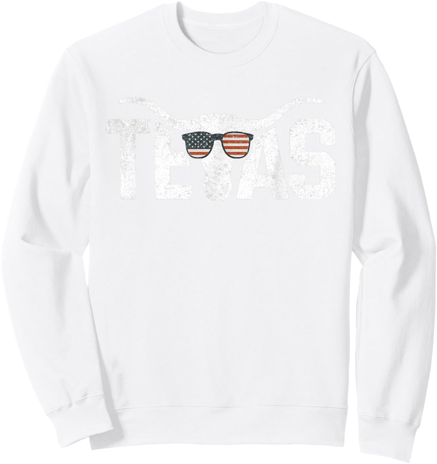 Texas Vintage Retro Sweatshirt - Sweatshirt | White