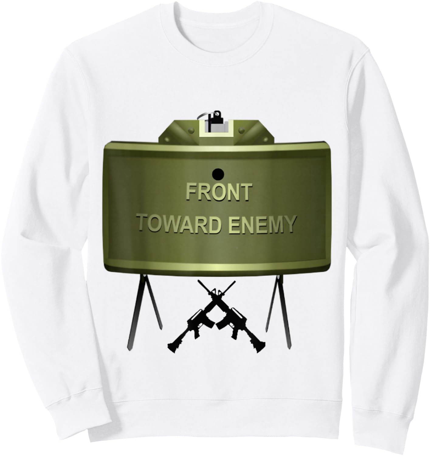 Official Take Action! Claymore Mine T Shirt army military Sweatshirt - Sweatshirt | White