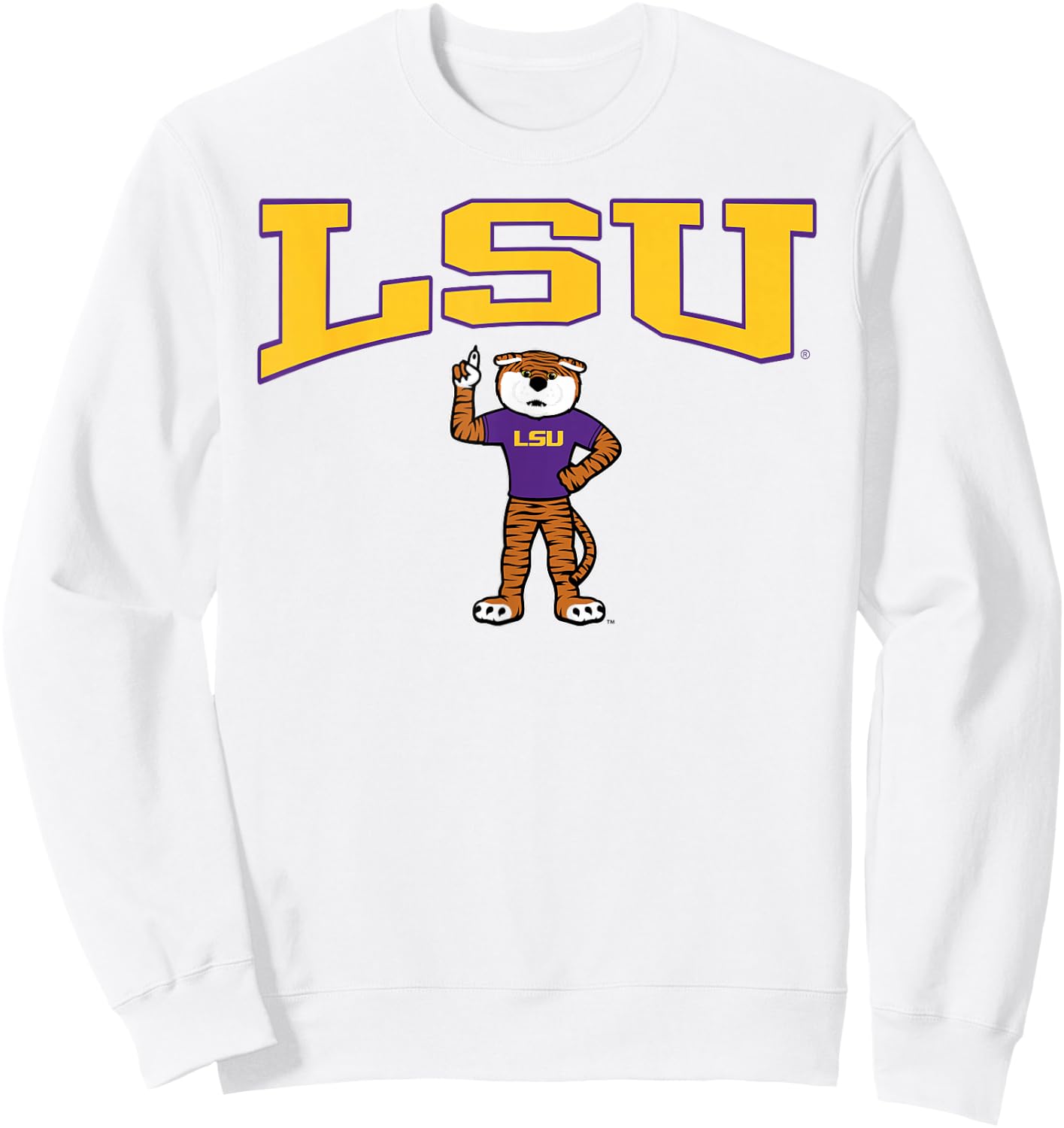 LSU Tigers Mike Gray Officially Licensed Sweatshirt - Sweatshirt | White