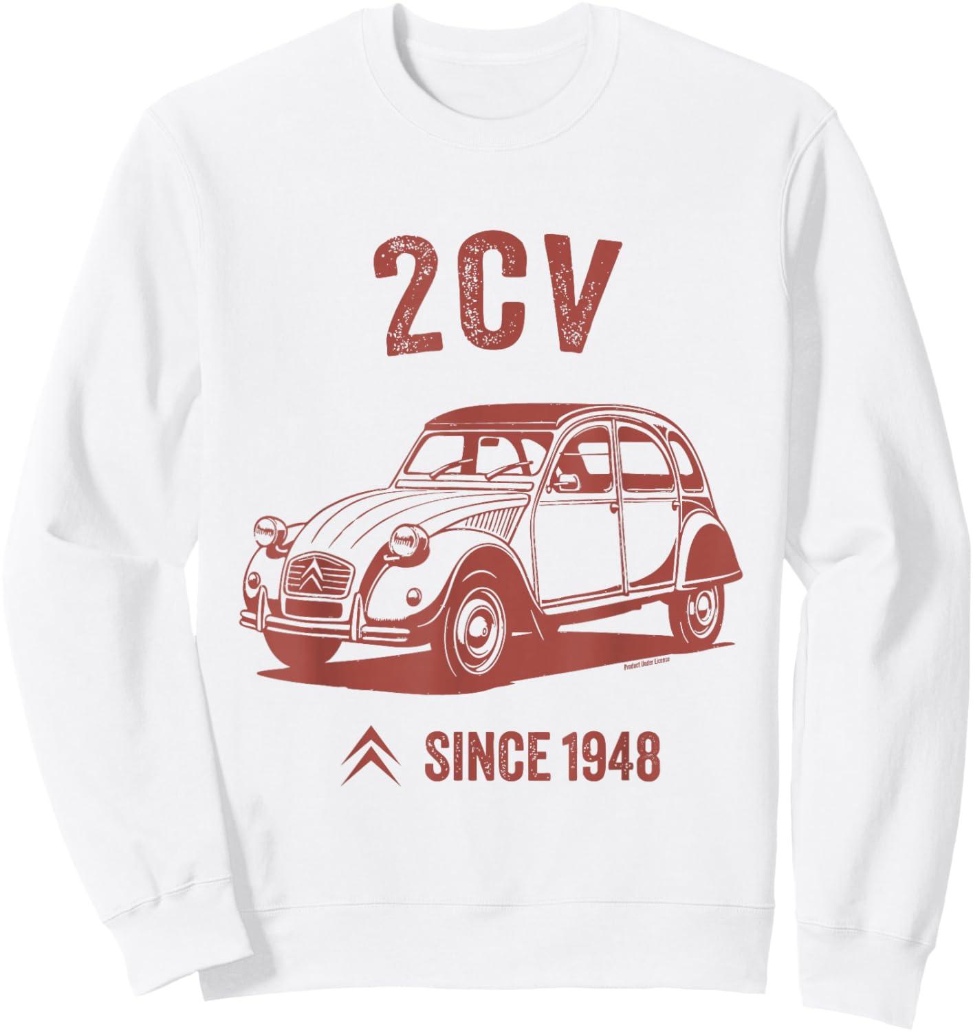 Citroën 2CV Retro French Car 1948 Sweatshirt - Sweatshirt | White