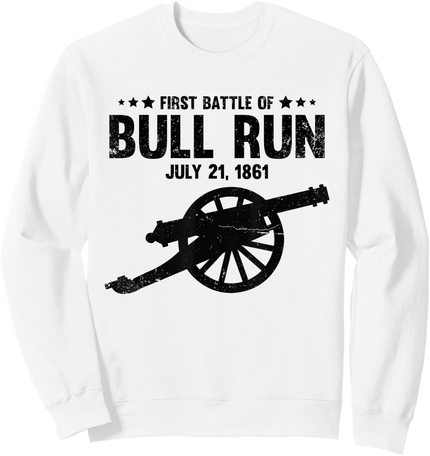 Civil War Battle of Bull Run Manassas National Battlefield Sweatshirt - Sweatshirt | White
