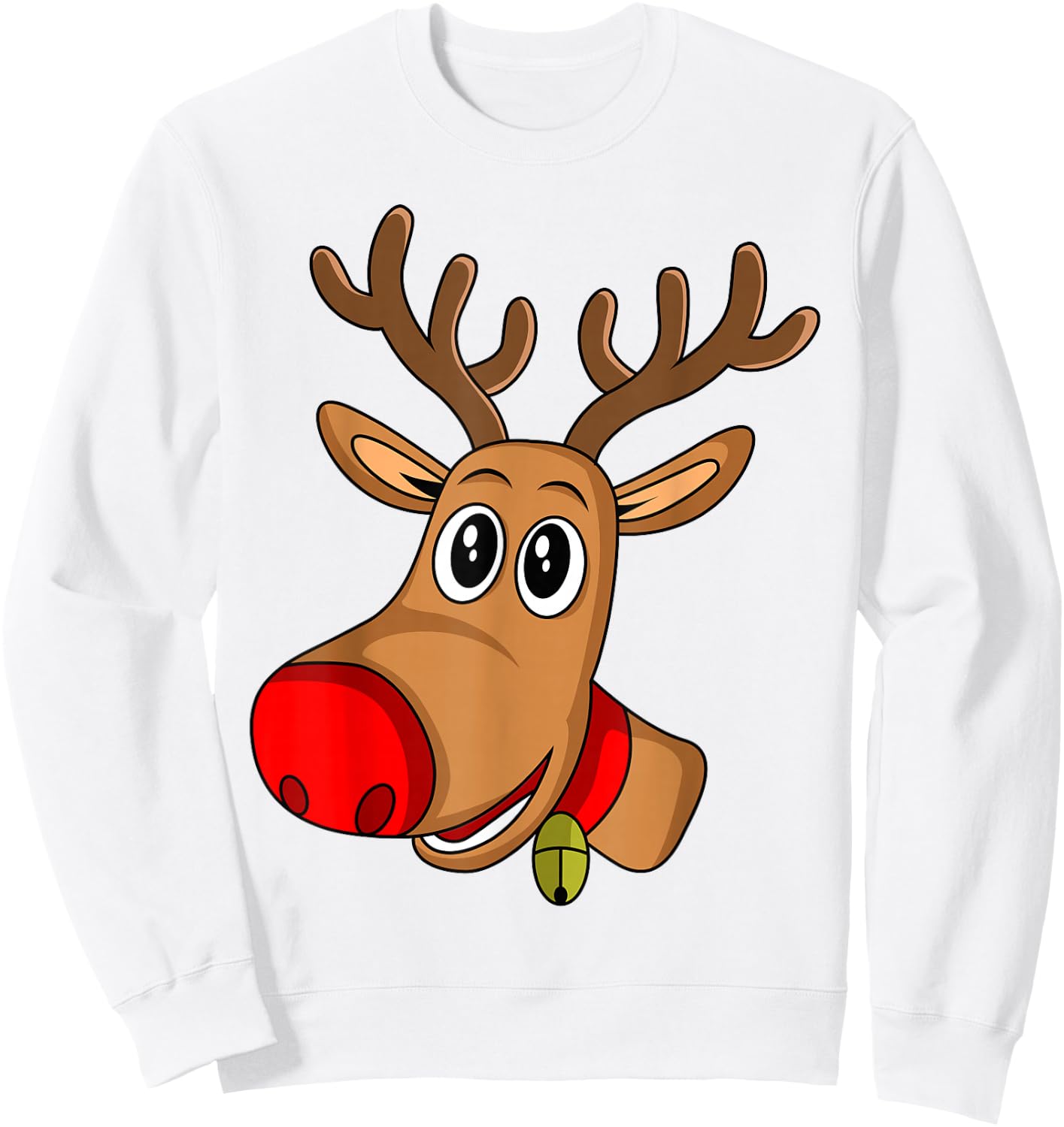Rudolph Red Nose Reindeer | Donner Blitzen Shirt Sweatshirt - Sweatshirt | White
