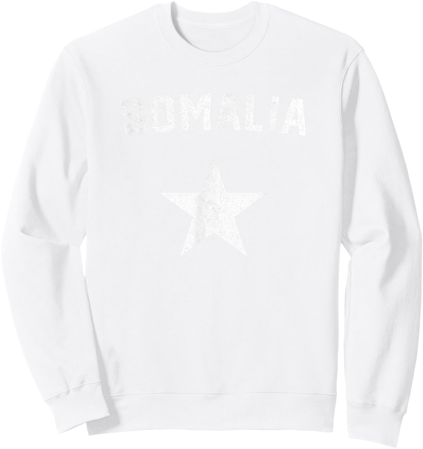 I Love Somalia Minimalist Somalian Flag Sweatshirt - Sweatshirt | White