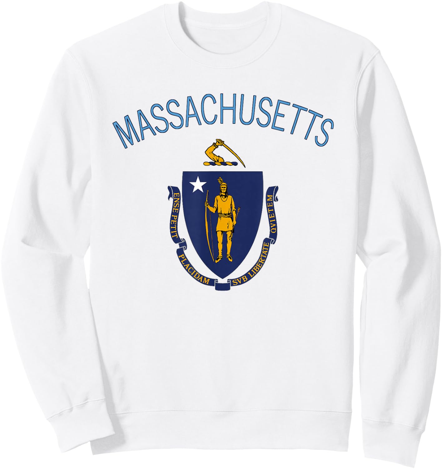 State of Massachusetts Flag - THE Bay State Boston Salem Sweatshirt - Sweatshirt | White