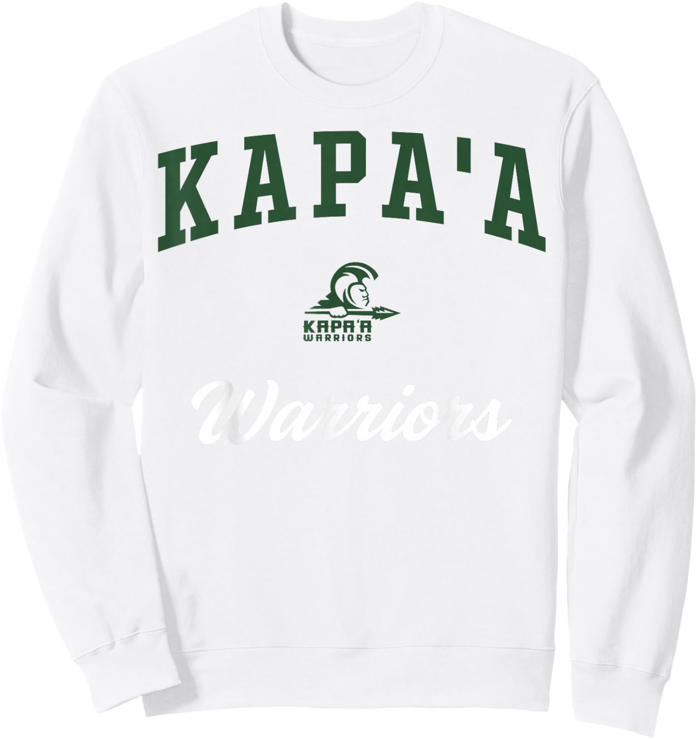 Kapa'a High School Warriors Sweatshirt - Sweatshirt | White