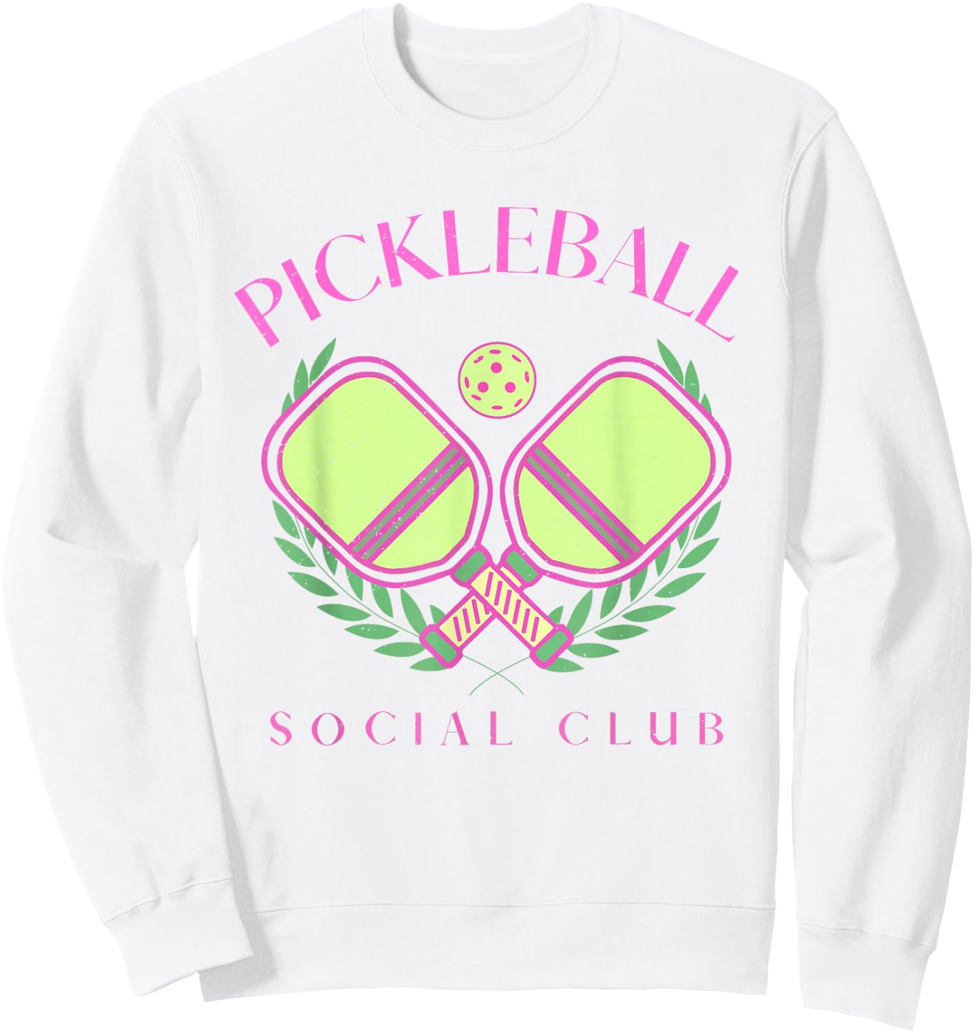 Coquette Pickleball Club Funny Pickleball Player Women Girls Sweatshirt - Sweatshirt | White