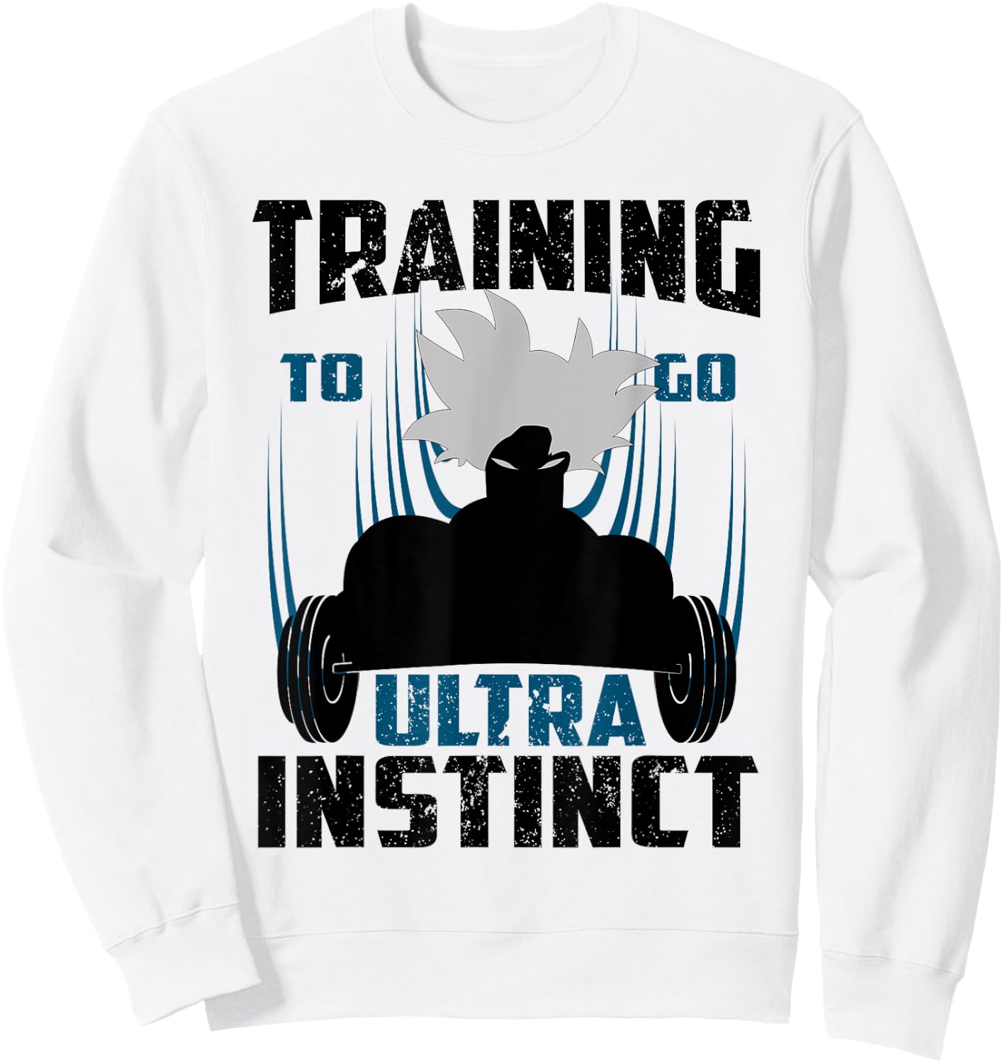 Ultra Instinct For Gym Workout Sweatshirt - Sweatshirt | White