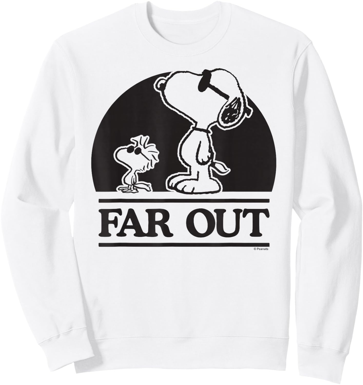 Peanuts Woodstock 50th Anniversary Far Out Snoopy Sweatshirt - Sweatshirt | White