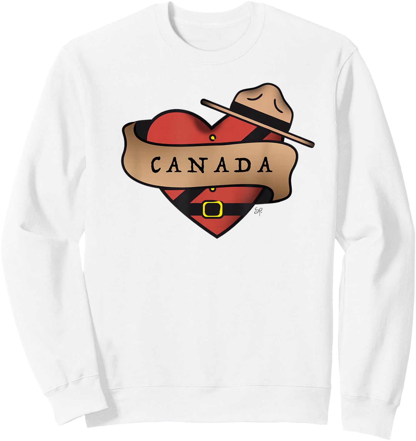 Canada Mountie - Canada Day - I love Canada Sweatshirt - Sweatshirt | White