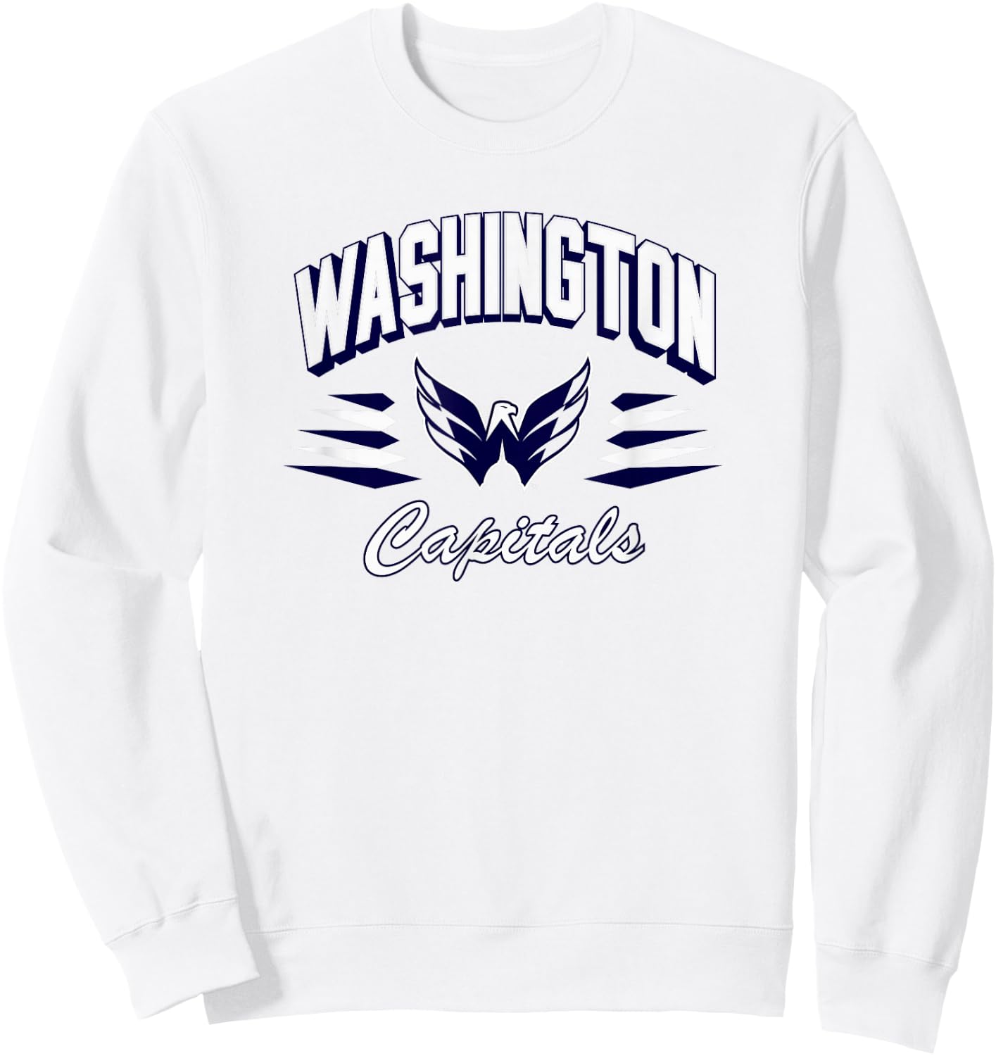Washington Capitals Retro Diamond Red Officially Licensed Sweatshirt - Sweatshirt | White