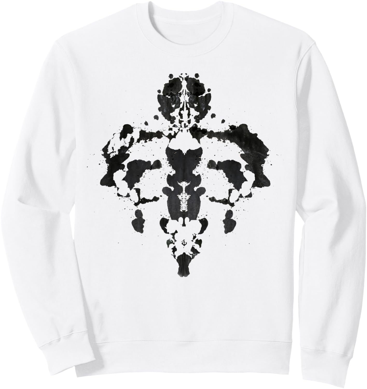 Rorschach Ink Blot Test T Shirt Cool Psychology Gift Sweatshirt - Sweatshirt | White