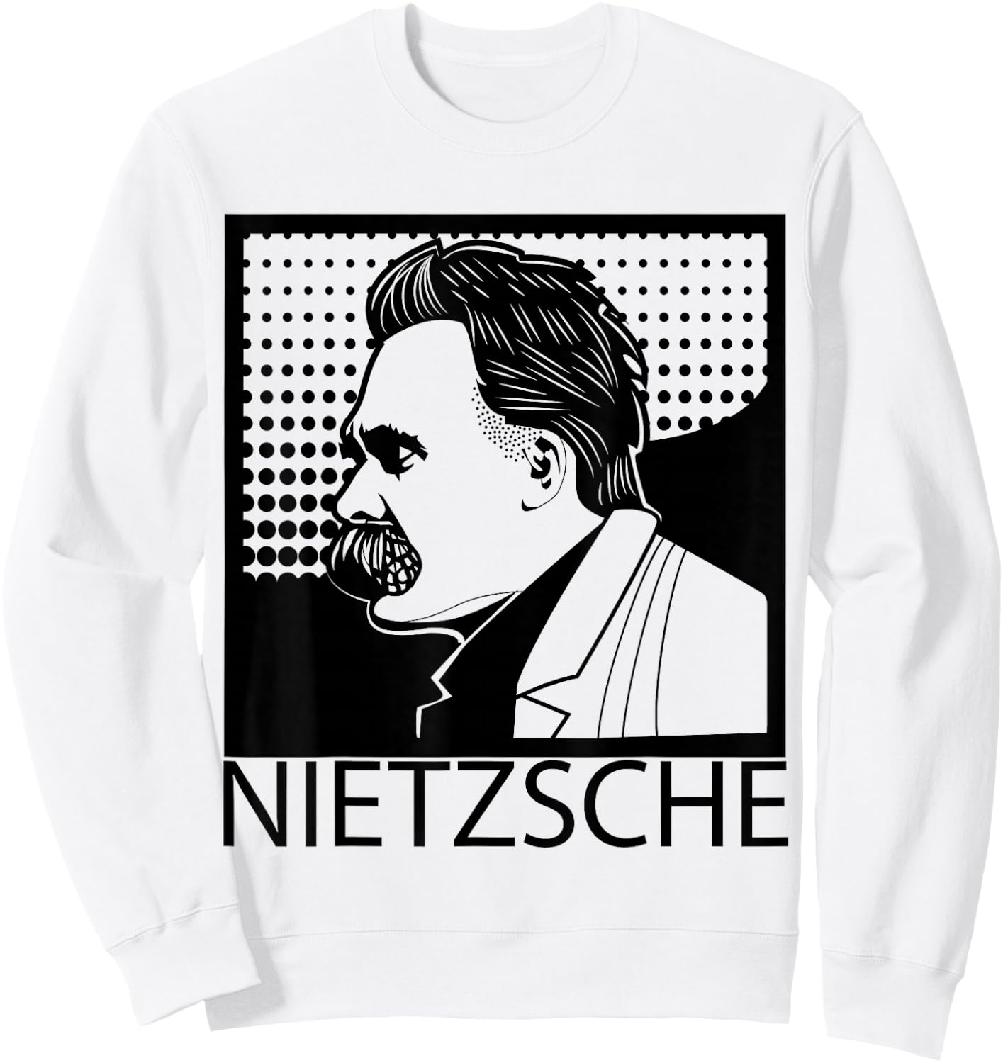 Friedrich Nietzsche Philosopher Philosophy Sweatshirt - Sweatshirt | White