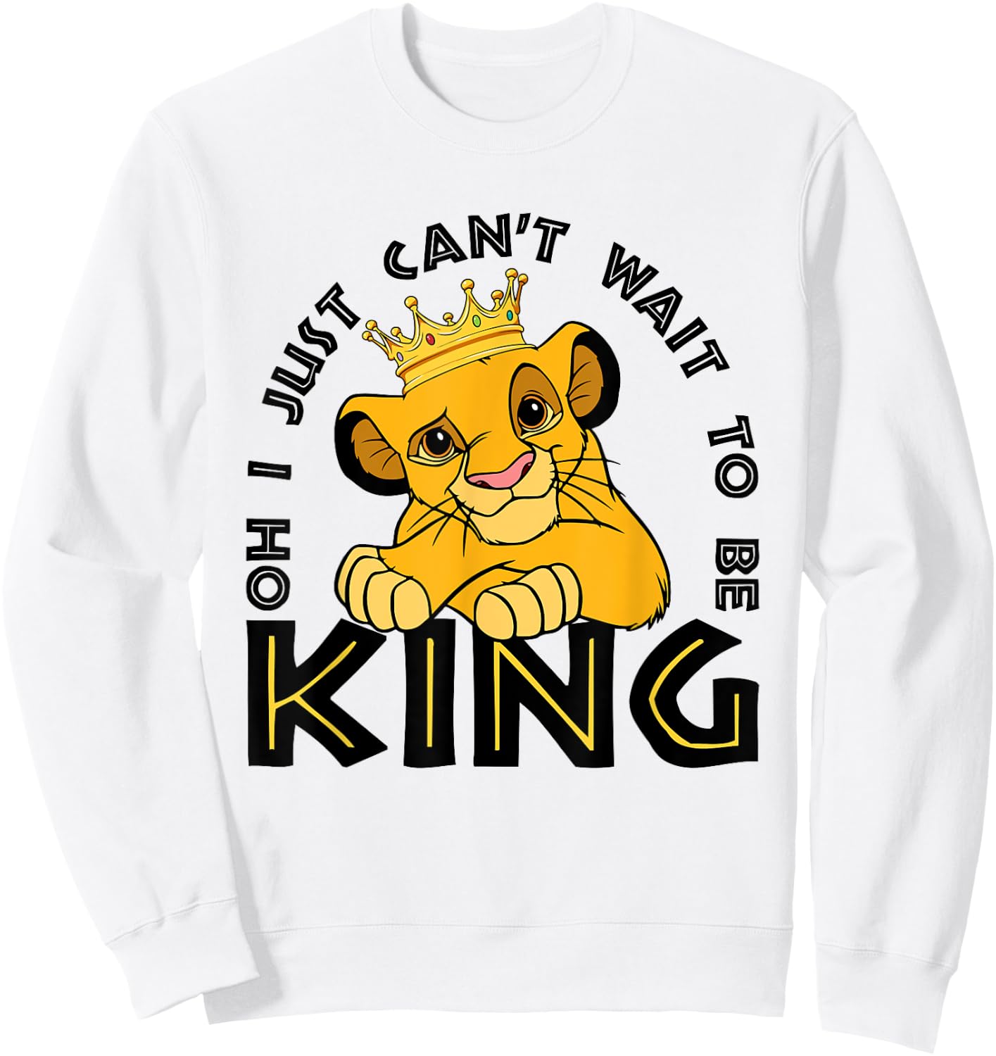 Oh I Just Can't Wait To Be King, Family Trip, Wild Trip Lion Sweatshirt - Sweatshirt | White