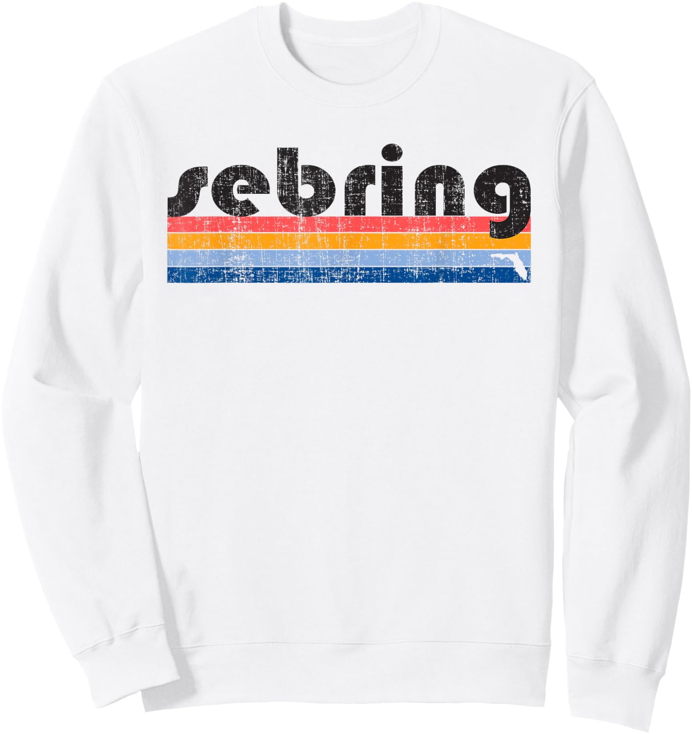 Vintage 80s Style Sebring FL Sweatshirt - Sweatshirt | White