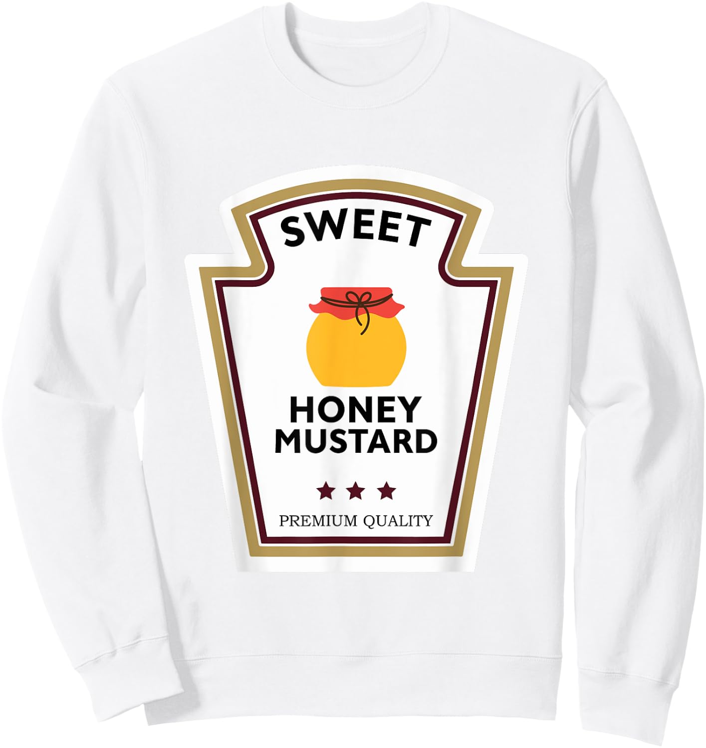 Sweet Honey Mustard Condiment Group Costume Sweatshirt - Sweatshirt | White