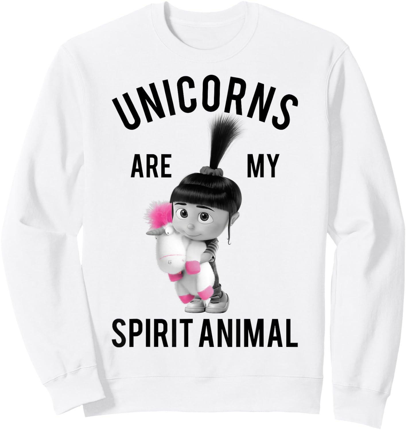 Despicable Me Minions Agnes Spirit Animal Graphic Sweatshirt - Sweatshirt | White