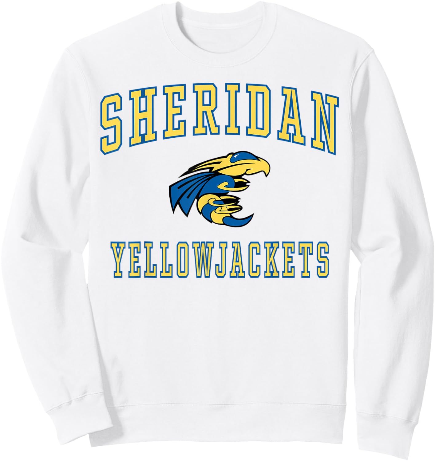 Sheridan High School Yellowjackets C1 Sweatshirt - Sweatshirt | White