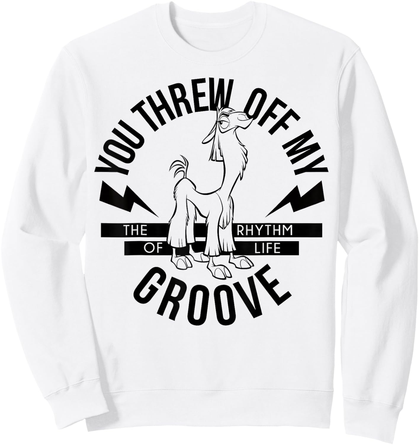 Disney Emperor's New Groove Rhythm Of Life Graphic Sweatshirt - Sweatshirt | White