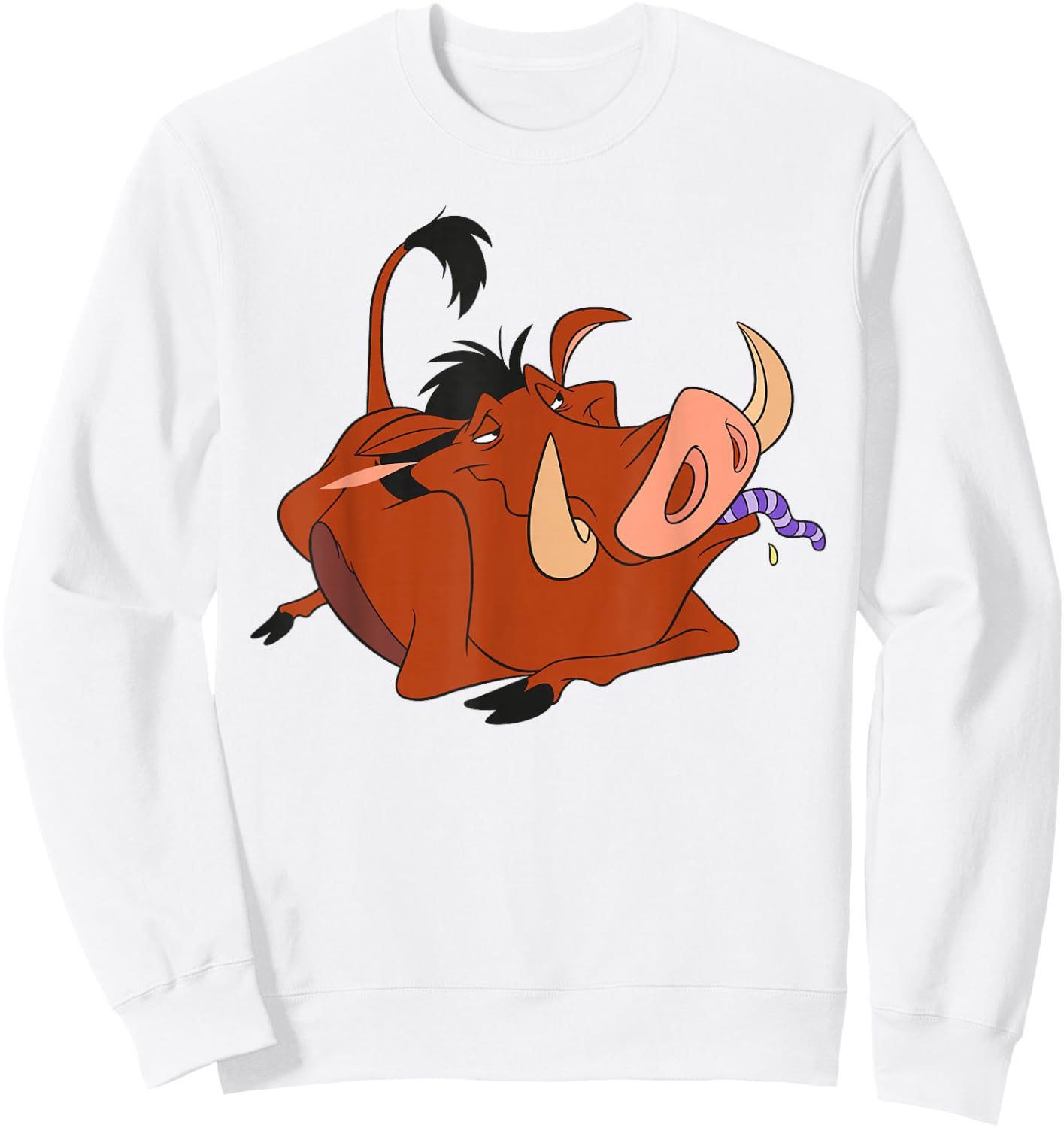 Disney The Lion King Pumbaa Snack Time Sweatshirt - Sweatshirt | White