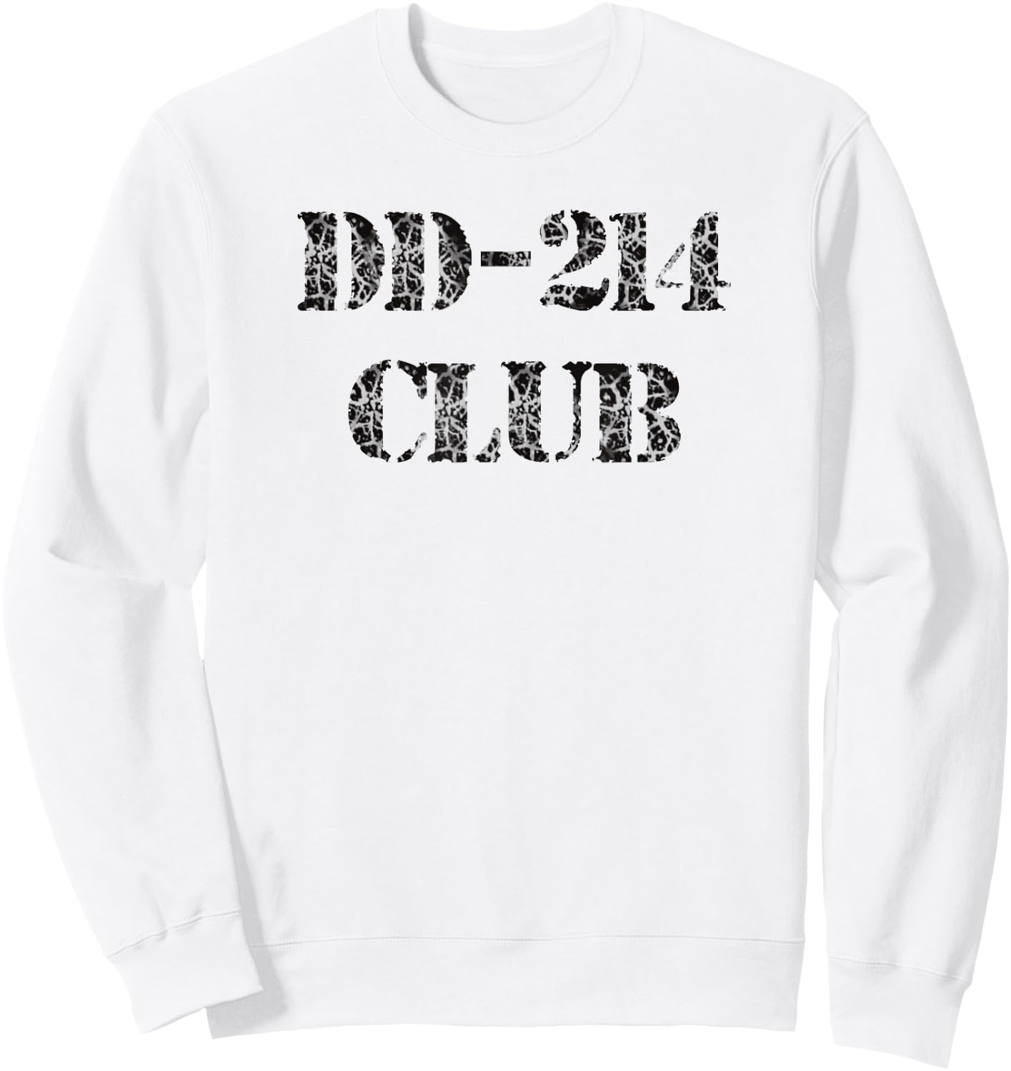 Veterans DD-214 Club Military Sweatshirt - Sweatshirt | White