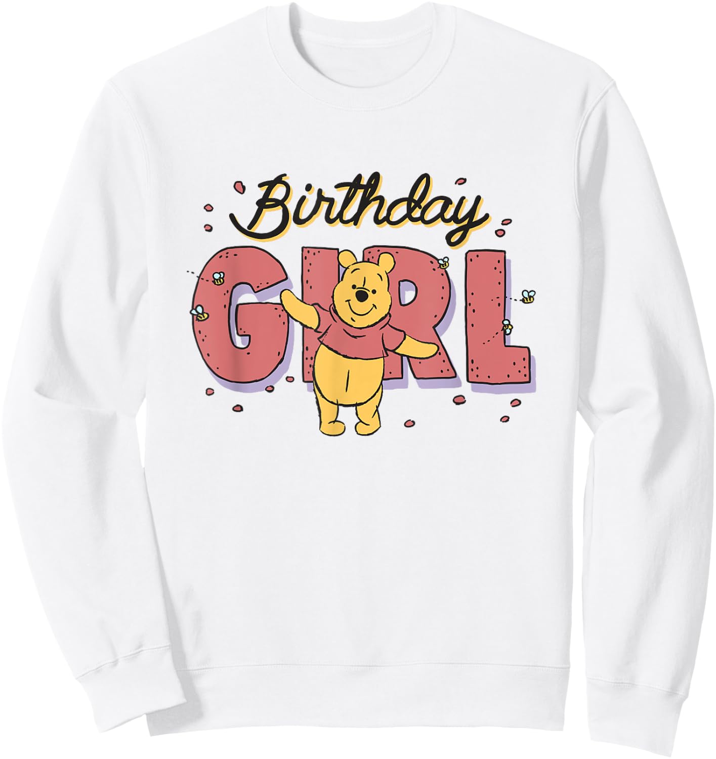 Disney Winnie the Pooh Birthday Girl Buzzing Bees Sweatshirt - Sweatshirt | White