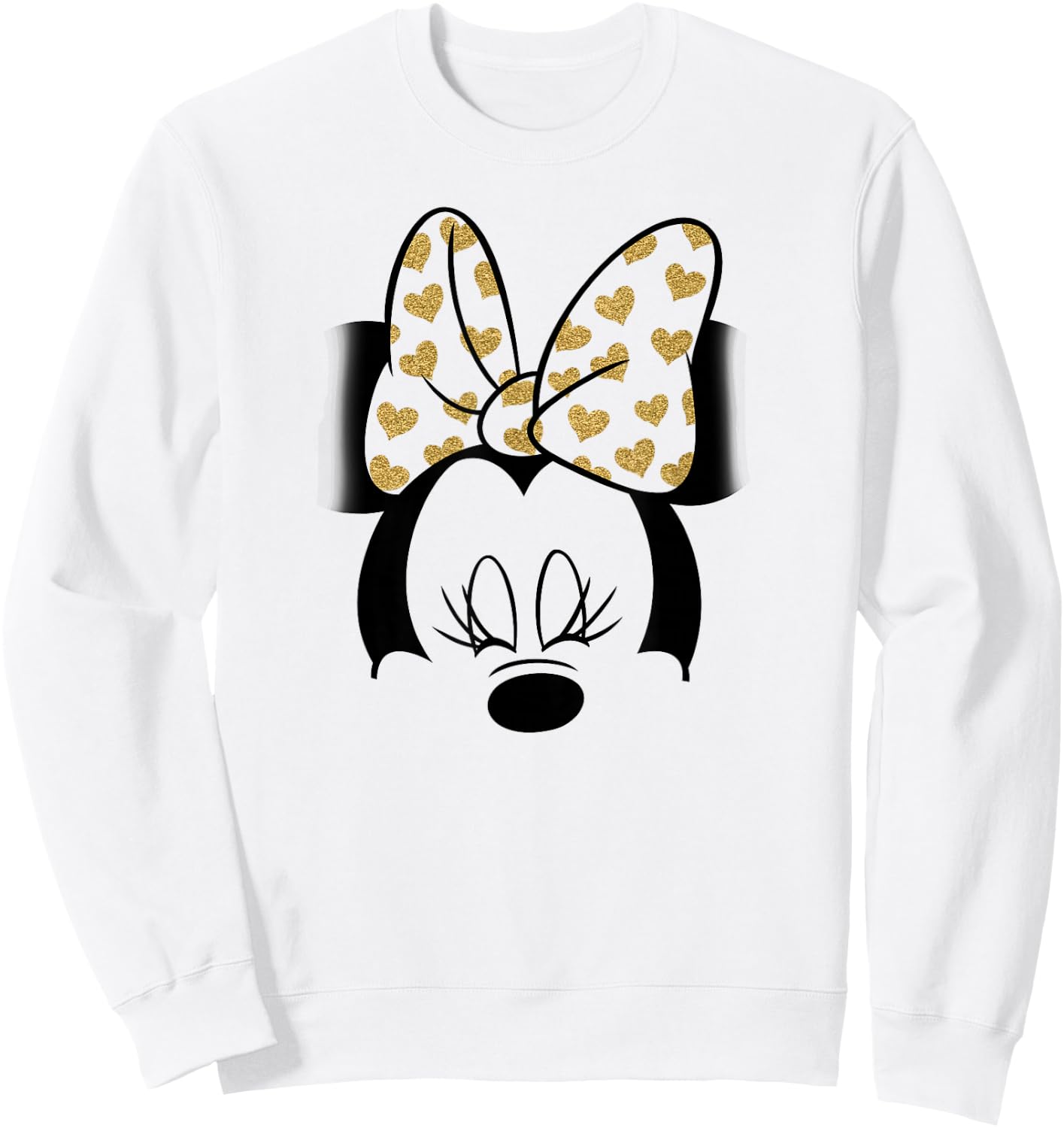 Disney - Minnie Mouse Golden Bow Sweatshirt - Sweatshirt | White