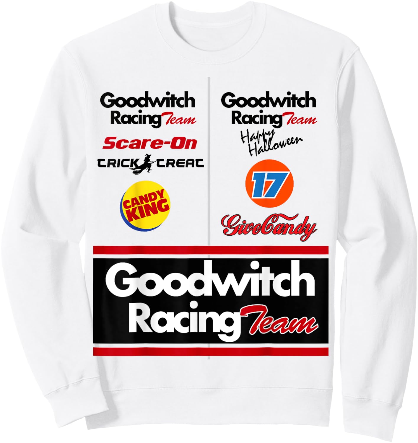 Race car driver Halloween costume women boys Sweatshirt - Sweatshirt | White