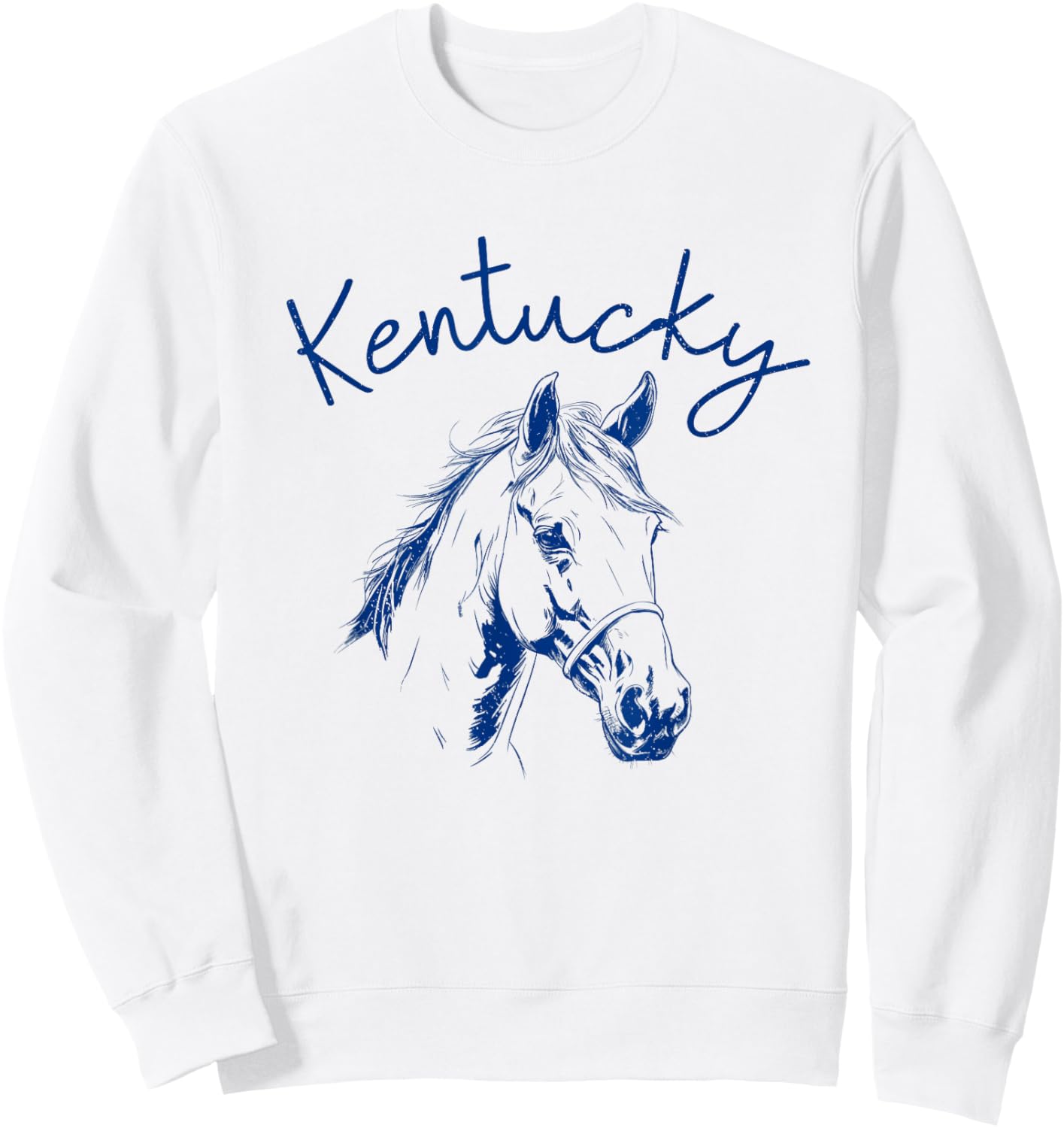 Kentucky Cute Horse Women Girls Sweatshirt - Sweatshirt | White