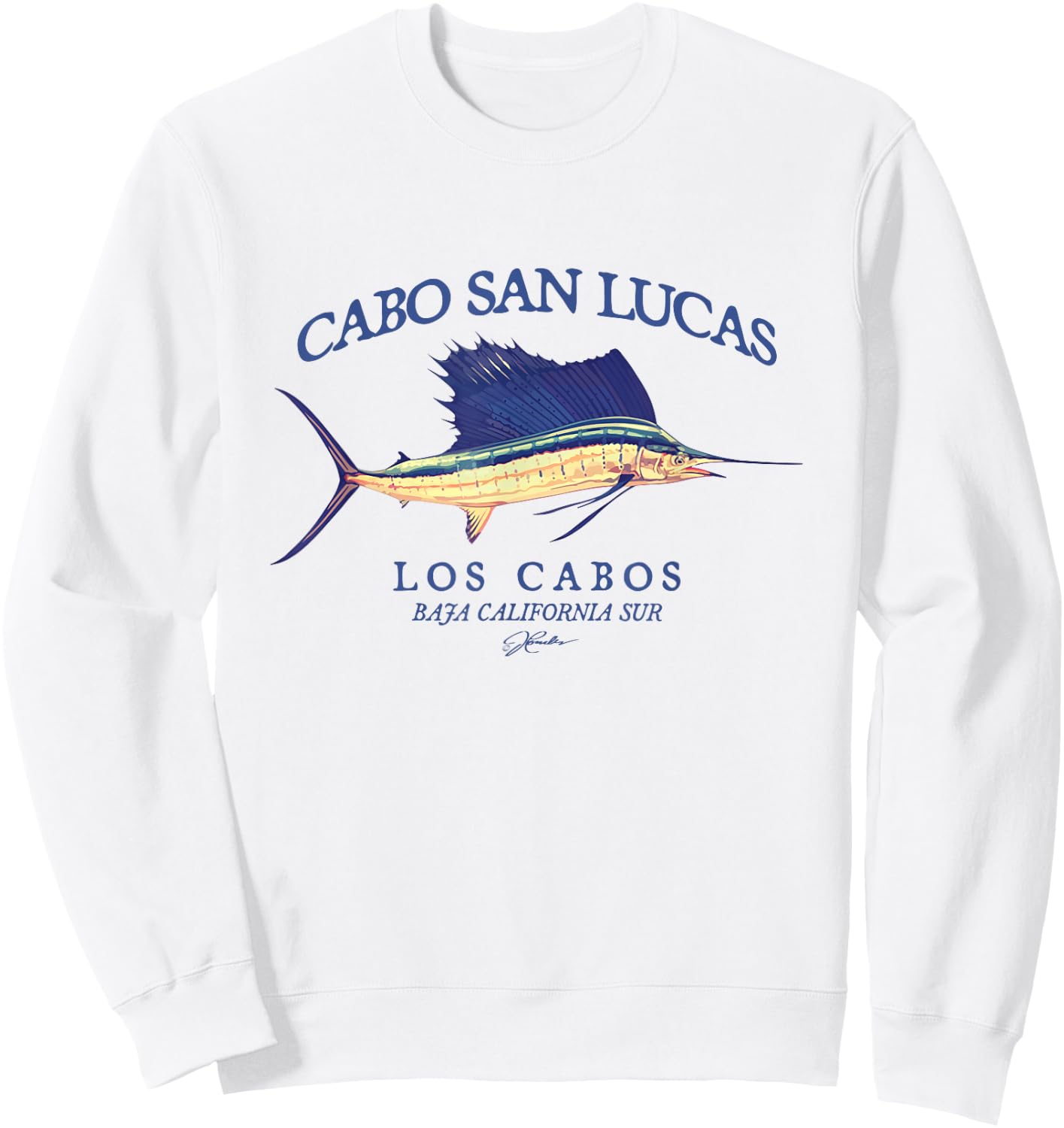 JCombs: Cabo San Lucas, Los Cabos, Sailfish Sweatshirt - Sweatshirt | White