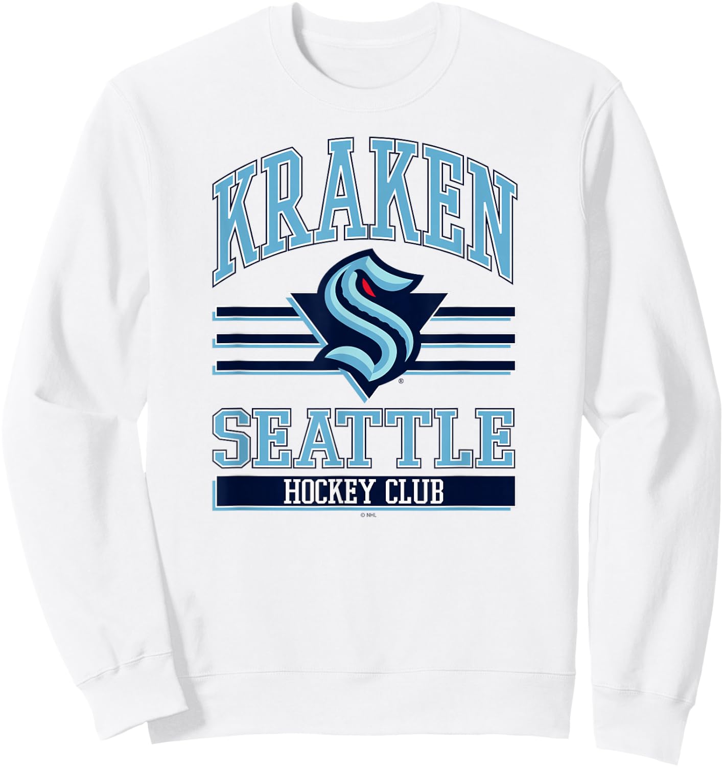 Seattle Kraken Hockey Club Gray Officially Licensed Sweatshirt - Sweatshirt | White