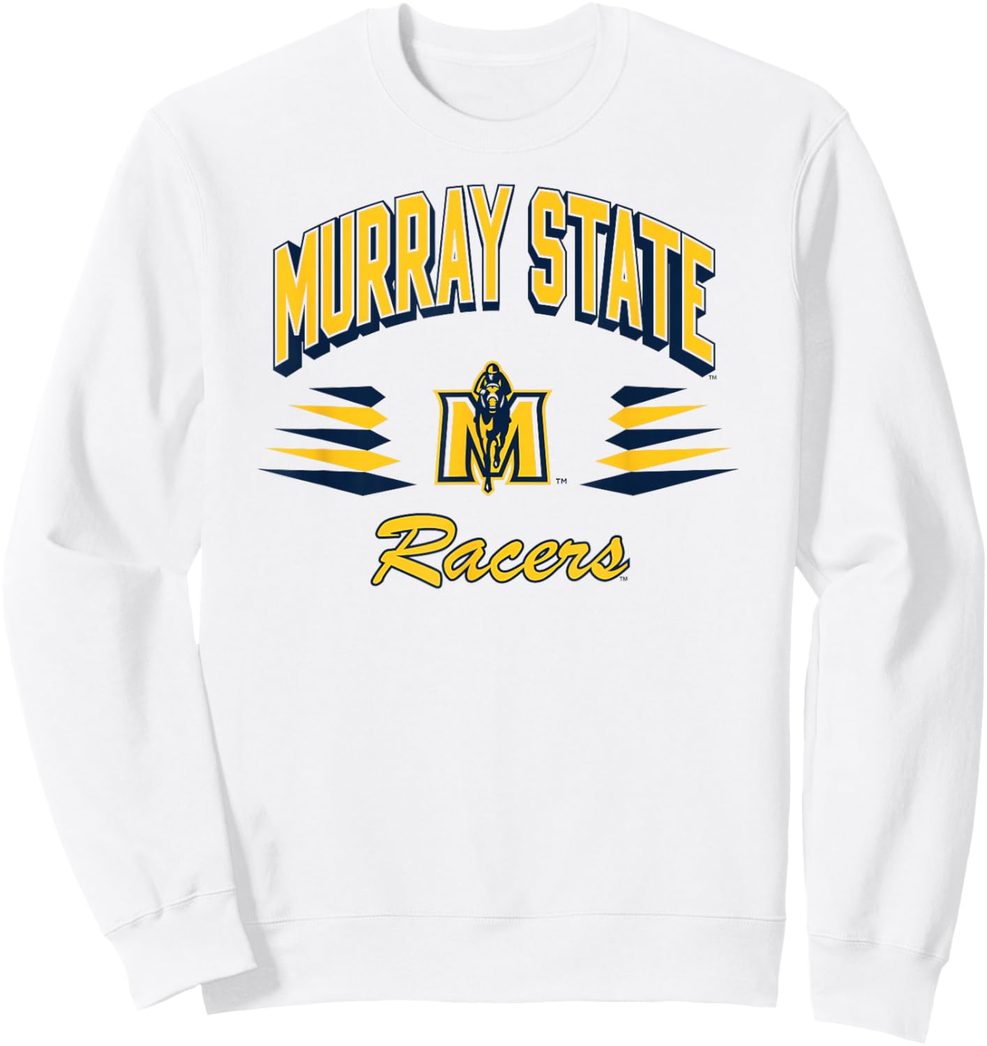 Murray State Racers Retro Diamond White Officially Licensed Sweatshirt - Sweatshirt | White