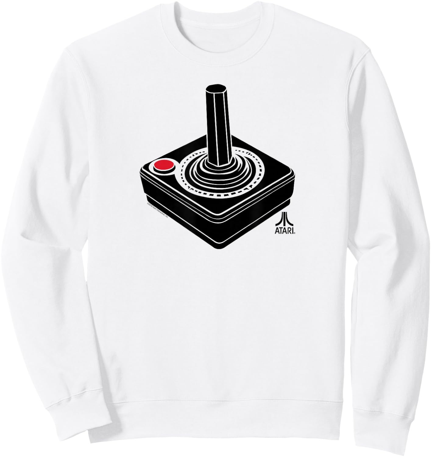 ATARI Oversized Joystick Video Gamer Sweatshirt - Sweatshirt | White